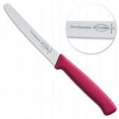 Nóż uniwersalny PRO-DYNAMIC, z ząbkowanym ostrzem, długość 11 cm, różowy, DICK 8501511-25